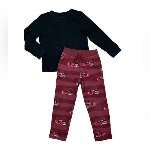 Like New GAP Firetruck Pull On Joggers Size 5 Maroon Red - Picture 4 of 12